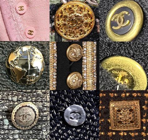 faux chanel buttons